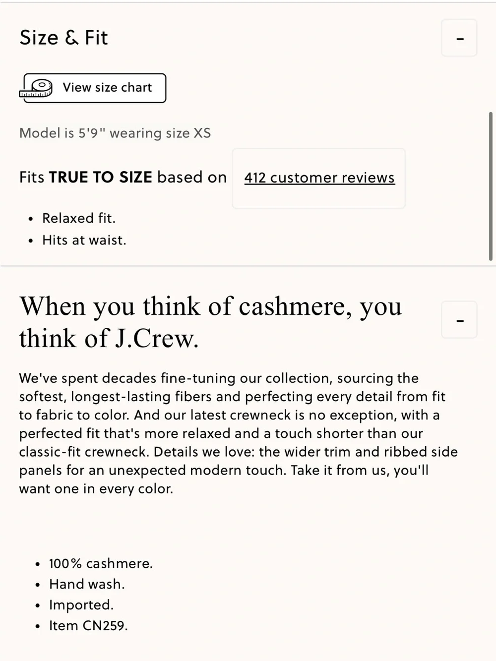 J.Crew Perfect cashmere crewneck